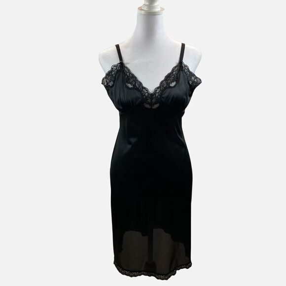 Vintage Body Lite Black Full Slip Size 34/12‎ - Picture 5 of 15